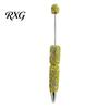 DIY Beadable Pen Set Diamond Pens, Bling Rhinestone Beaded Bead Pen, Crystal Shaft Ballpoint Black Ink Pens for Decorations Office School Supplies