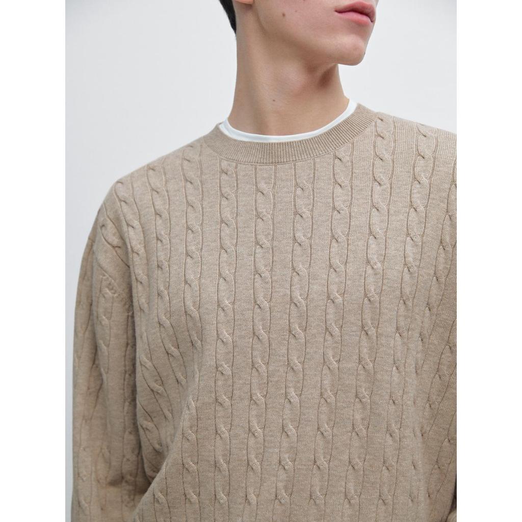 Masimodutti Cotton Cable Knit Sweater