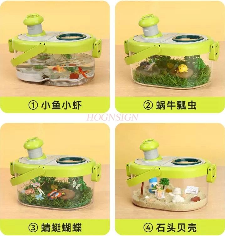 Insect Observation Box Children'S Magnifying Glass Feeding Observation Exploration Capturing Exploring Outdoor Toy
