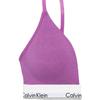 Calvin Klein Buchstaben-Jacquard Dünn gefütterter Triangel-BH Damenunterwäsche Lila QF5650-512