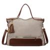 One Shoulder Crossbody Large Bag, Tote Bag, Large Capacity Bag, Women's Bag, Brown and Beige Handbag Bag.