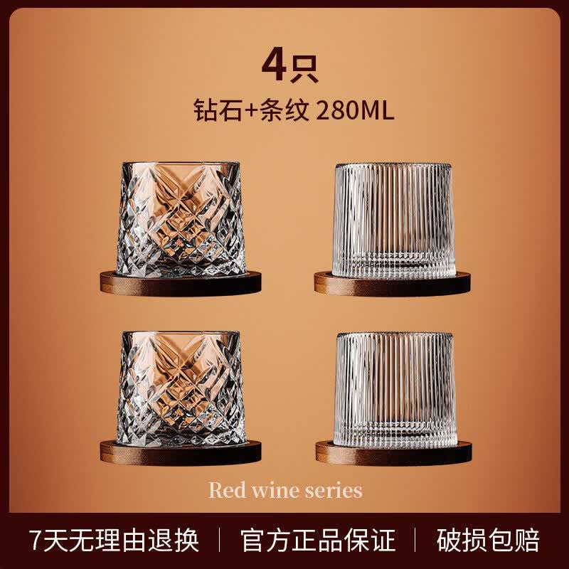 Nordic Crystal Rotating Tumbler Glass