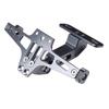 ONGMEIL License Plate Bracket, Machined Aluminum, Adjustable Angle, with LED Light, Universal Motorcycle Accessory (Grey)