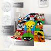 1 Stück Flanell-Kuscheldecke, Cartoon, Looney Tunes Aufdruck, Warme Gemütliche Weiche Decke für Sofa Bett Couch Auto Büro Reise