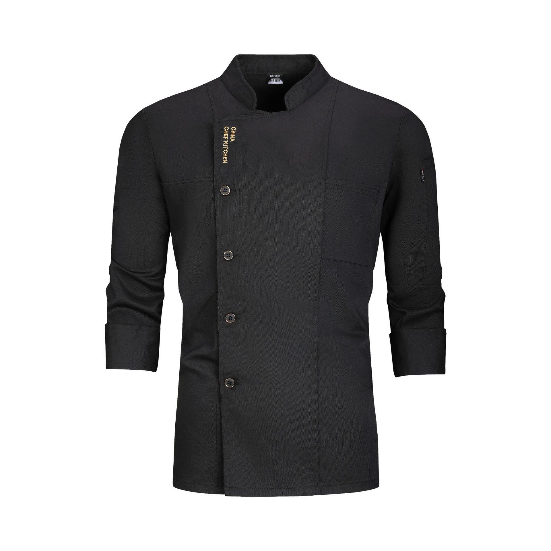 

Поварская униформа с логотипом на заказ: Водонепроницаемая, Маслостойкая Рабочая одежда с длинным рукавом для предприятий общественного питания и ресторанных кухонь XL