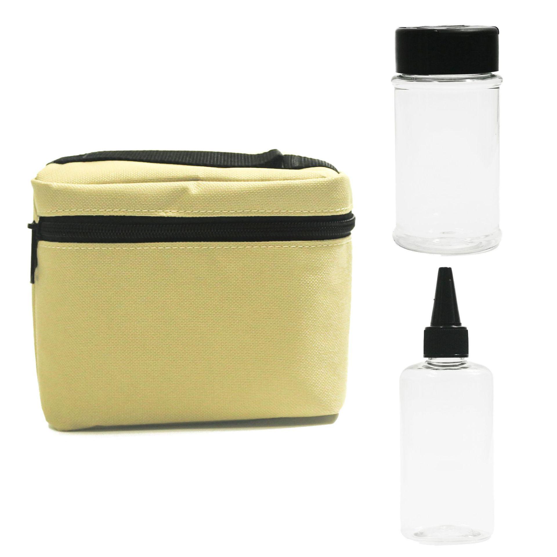 

Outdoor Camping Seasoning Bottle Storage Bag Plastic Seasoning Bottle Barbecue Seasoning Bottle Combination Set Canvas Bag Sub-Bottling