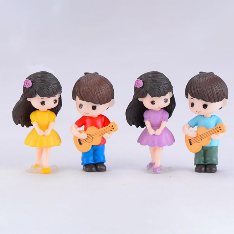 1 Pair Of Couple Ornaments Plastic Diy Decoration Creative Cake Ornaments