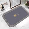 Noob Discount: Crystal Velvet Absorbent Anti-slip Mat for Bathroom & Toilet Doorway