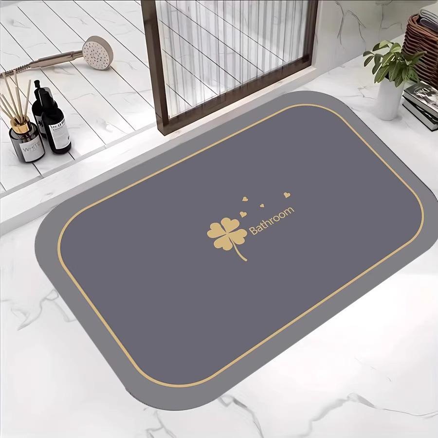 Noob Discount: Crystal Velvet Absorbent Anti-slip Mat for Bathroom & Toilet Doorway