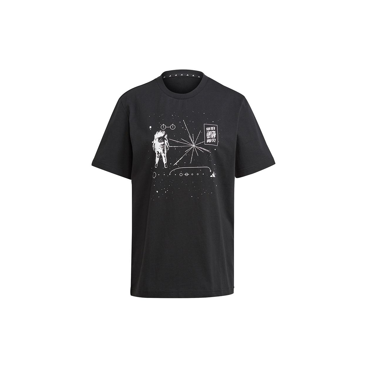 adidas Ub Gfx T Illu 1 Sports Stylish Casual Sports Round Neck Short Sleeve Black Men s GU1752 XL