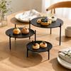 3 Pieces Acrylic Cake Stand with Iron Tripod Base Non-Slip for Buffet Tables