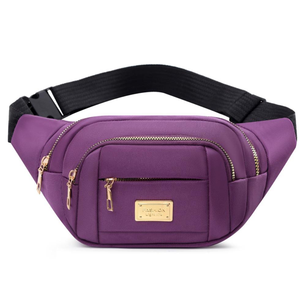 

Многослойная сумка кроссбоди из ткани Оксфорд, водонепроницаемая нагрудная сумка кроссбоди, женская поясная сумка, подарок фиолетовый