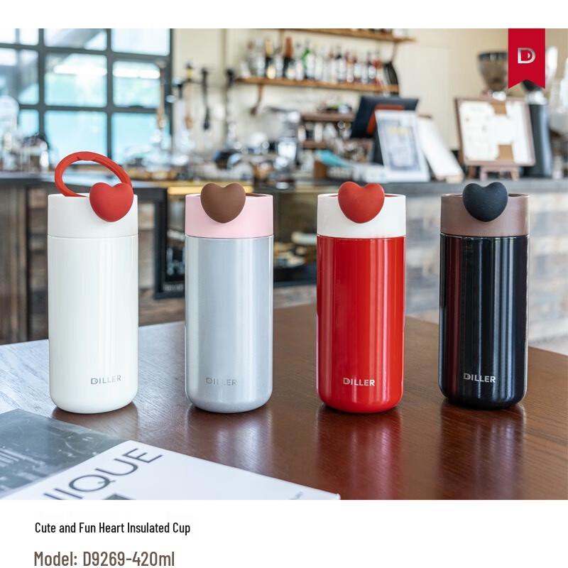 Dileber Barn 316 Rostfritt Stål Hjärtdesign Termos