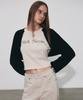 Nick&Nicole Applique Ribbed Knit Bolero_Black
