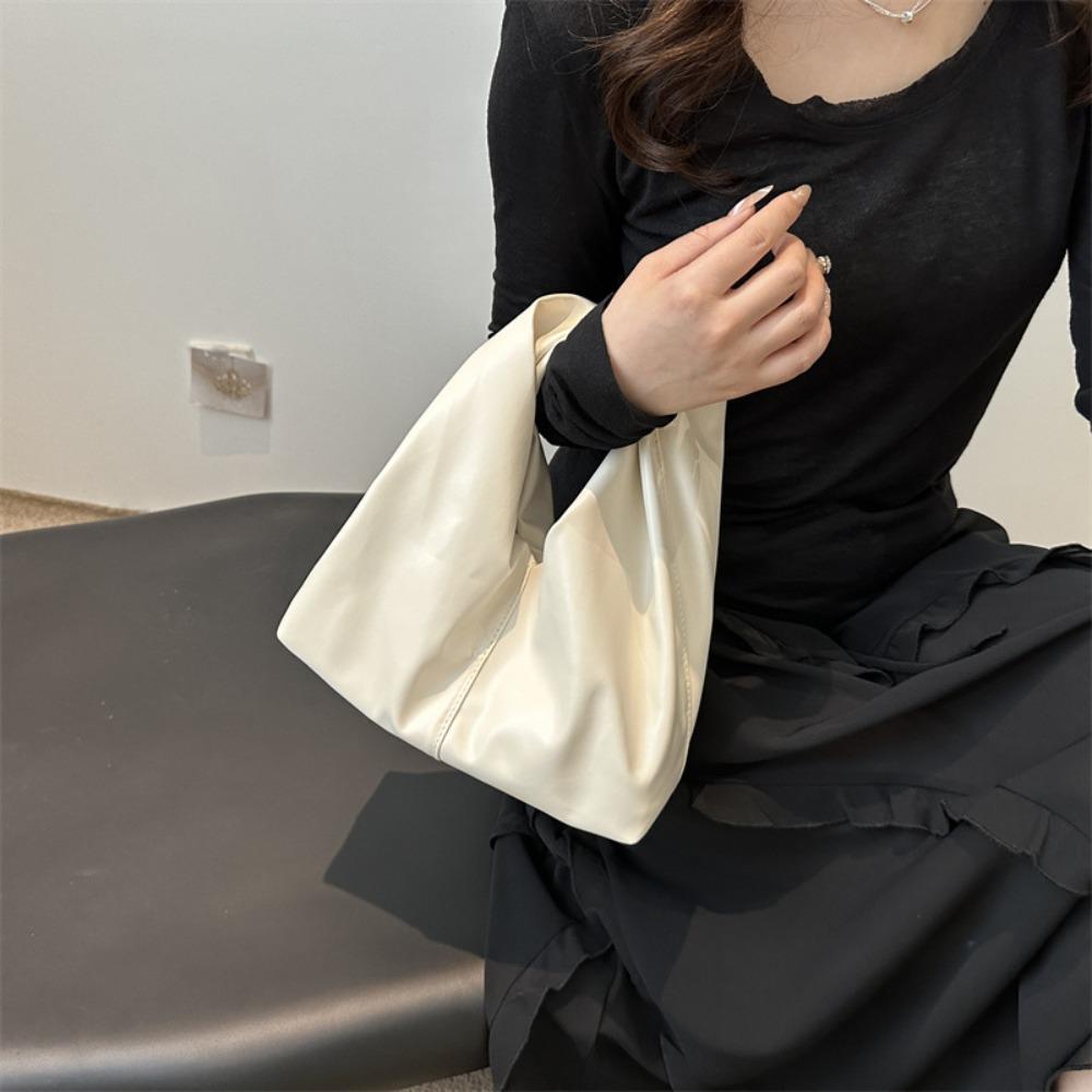 

Женские сумки Сумки Сумки Плиссированные сумки-ведра белый