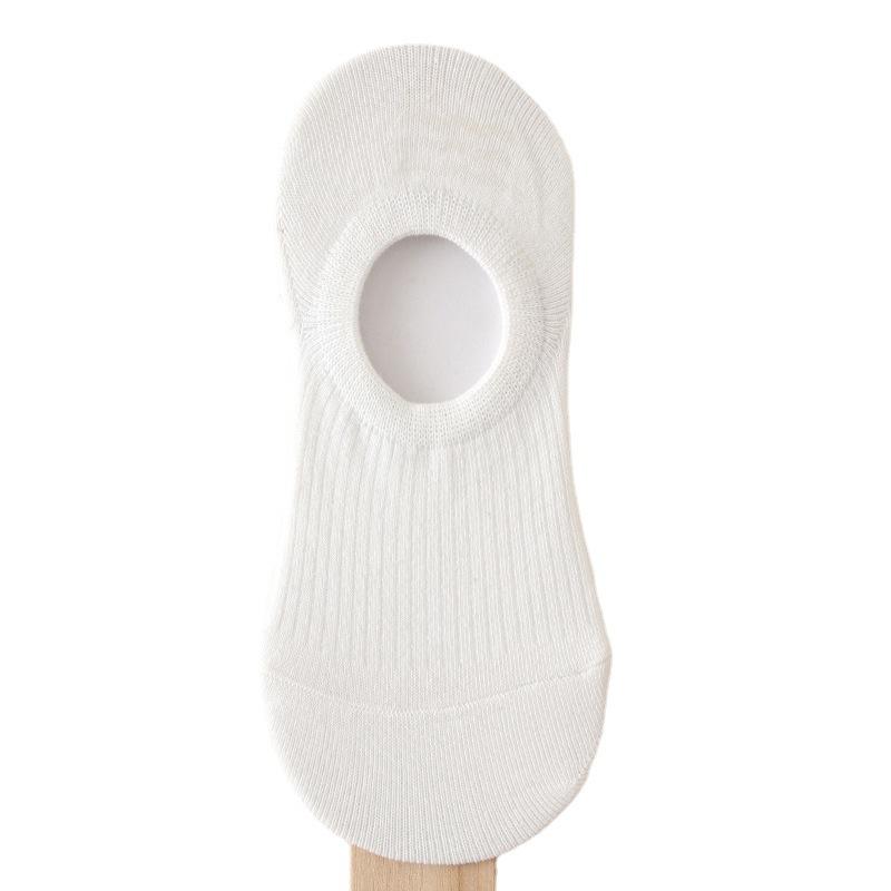 Summer Solid Color Socks Black And White Invisible Socks Light Mouth Low Top Men'S Business Socks Breathable Boat Socks Women