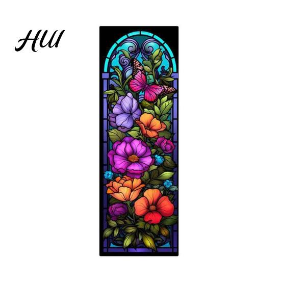 Gift for Book Lovers Stained Glass Flower Bookmark, Floral Acrylic Suncatcher Lightweight Bookmark Plant Page Marker, Gifts Bookish, Women Dreamy