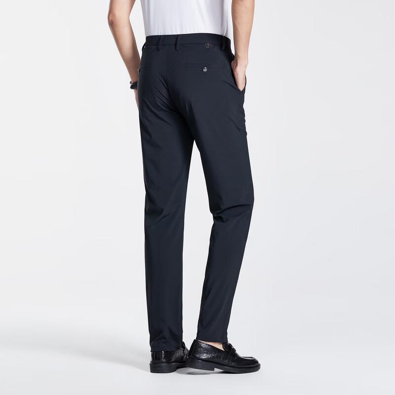 Men's Summer Ice Silk Straight-Leg Business Casual Pants
