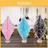 Elegant 15cm Heart Sequin Pine Needle Christmas Tree For Stylish Holiday Display