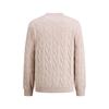 NVG-YOUNG Men's Crew Neck Cable-Knit Sweater