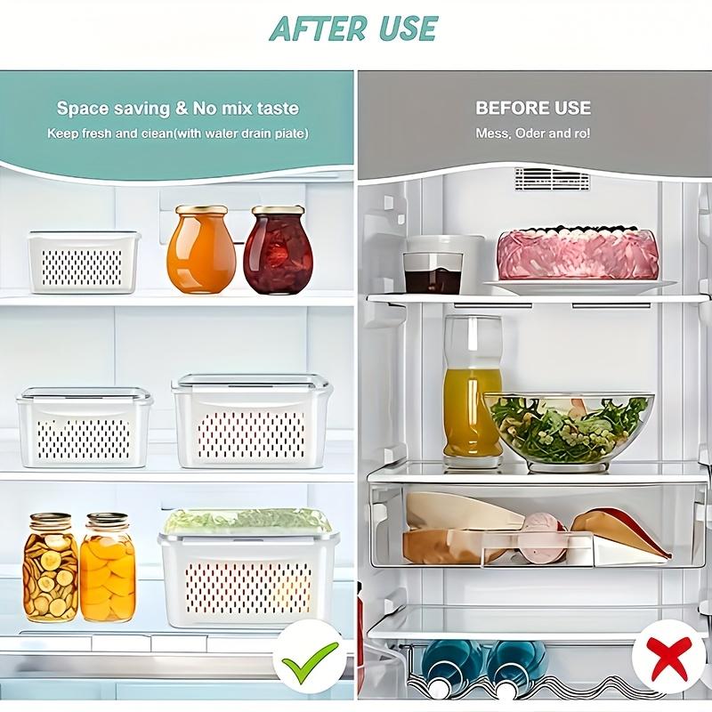 Contenitori Alimentari in Plastica - Ermetici, Adatti al Congelatore, Riutilizzabili, Scatole Multiuso per la Conservazione in Cucina, Adatti per Frutta, Verdura