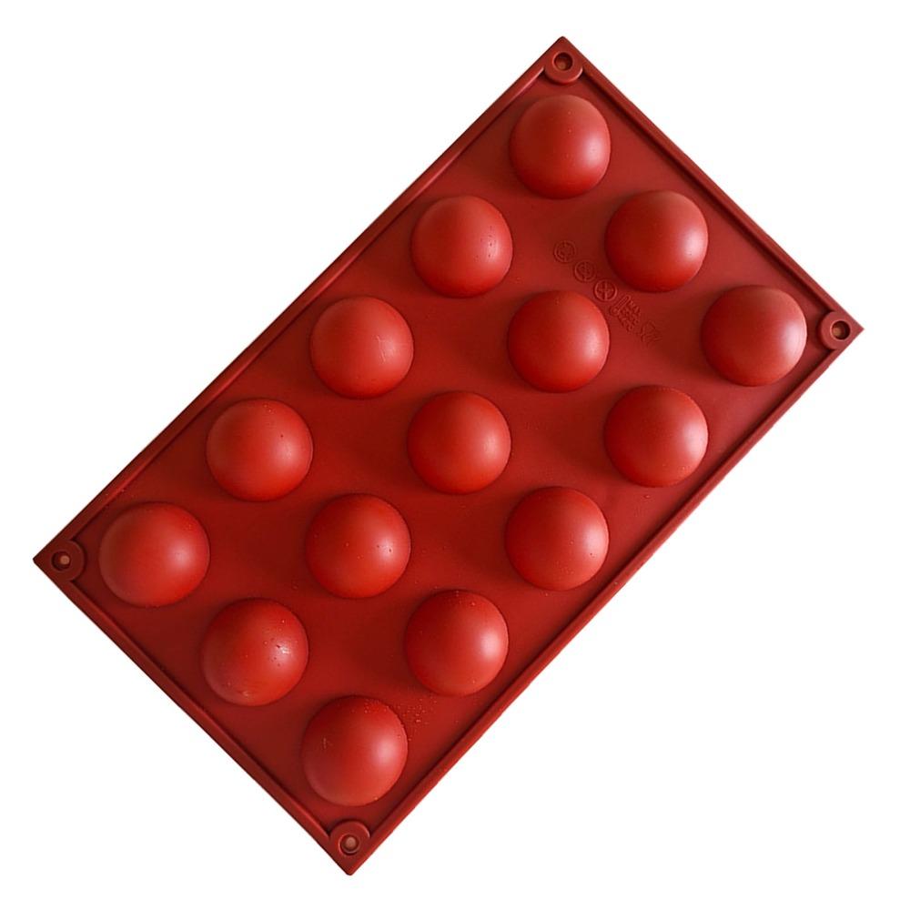 2pcs BPA Free Chocolate Truffle Mold 15 Cavity Candy Mold Small Dome Baking Mold  Chocolate Mousse