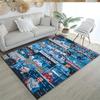Manchester City Customizable Name Area Rug Design for Balcony Study room Game Room Hallway Anti-slip Rug Anime Office Decor Perfect Gift for Women/Men