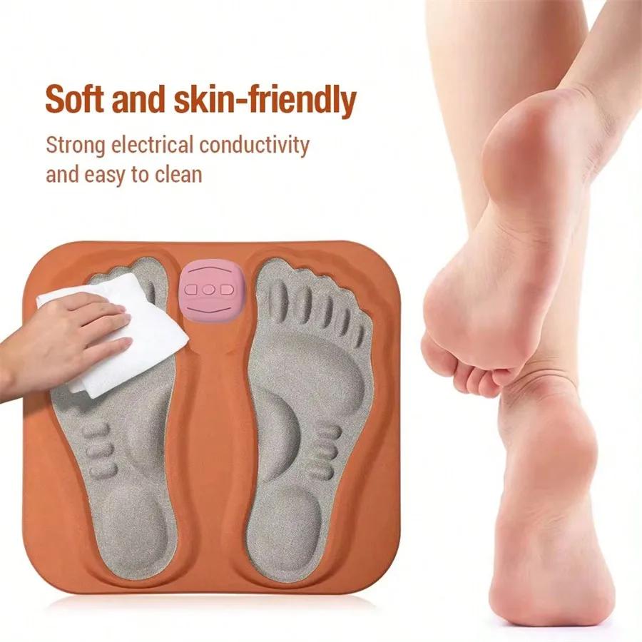 3D EMS Foot Acupoint Massage Pad Current Reflection Foot Massage Muscle Stimulation Improves Blood Circulation Relieve Massage