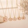 Trendy Sun Moon Star Heart Pendant Necklace In 18k Electroplated Copper