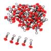 50pcs Fishing Rod Tip Rings - Repair Kit, 3 Colors And 4 Sizes