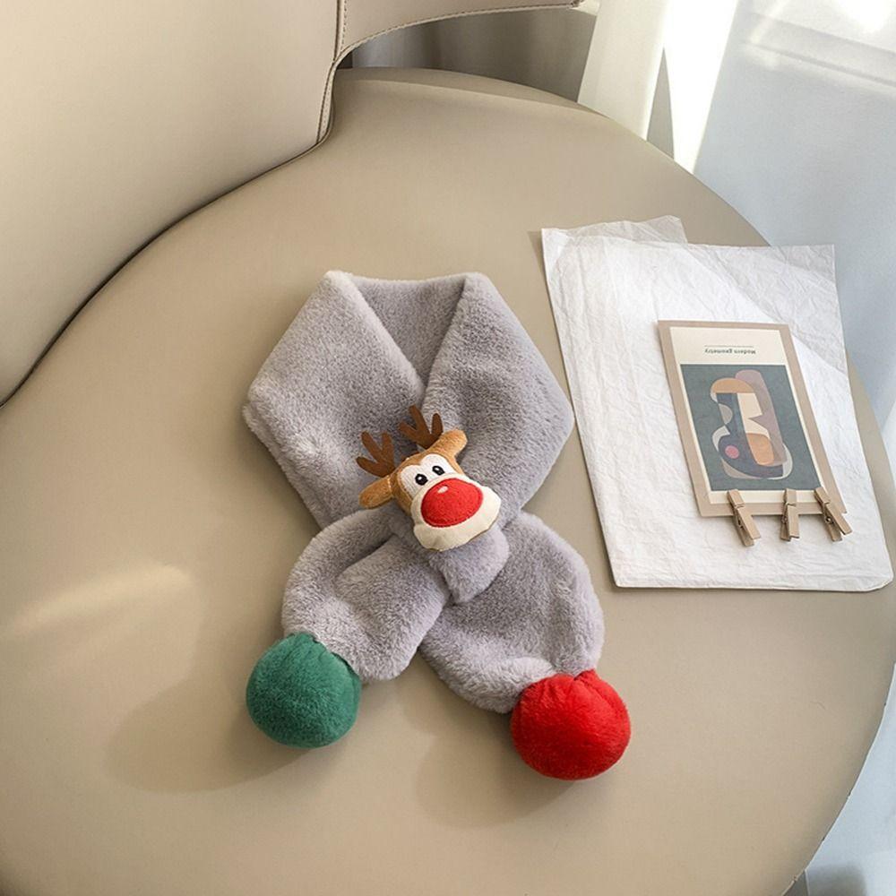 Outdoor Scarf Autumn Winter Windproof Apparel Accessories Cartoon Scarf Christmas Scarf Kids Scarf