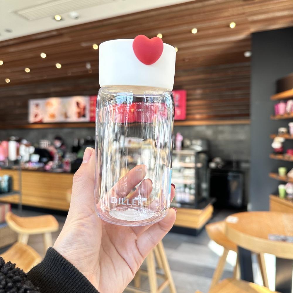 

Drinkware Straight Drink Water Cup With Handle Fitness Drinking Bottle Outdoor Sport белый