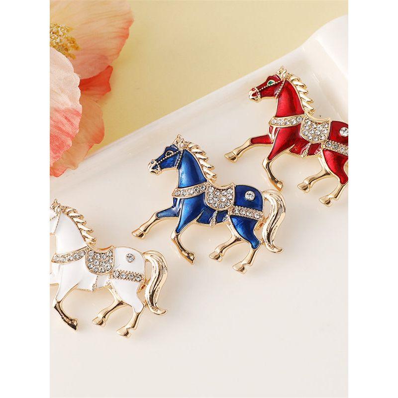 Get Rich Immediately," European and American Fashion, Twelve Zodiac Horse Pins, Accessories, Personalized Brooch with the Meaning of Immediate Success