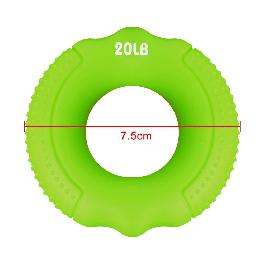 Silicone Finger Gripper Hand Resistance Band Gripping Ring Wrist Stretcher 20-100LB Grip Ring Muscle Finger Forearm Trainer