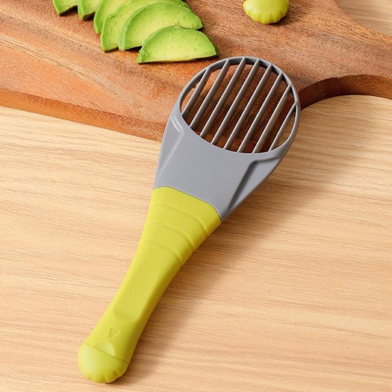 3 in 1 Avocado Corer Slicer Pitter Cutter with Flesh Remover Quick Cleaning Easy Fruit Preps Tool Kitchen Gadget