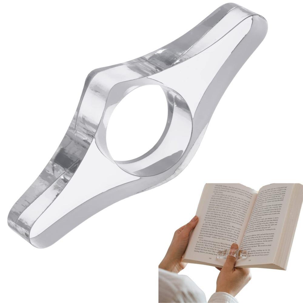 Book Clip Reading Clip Kawaii Desk Accessories Fixed To Prevent Page Turning Transparent Frosted Folder Clips