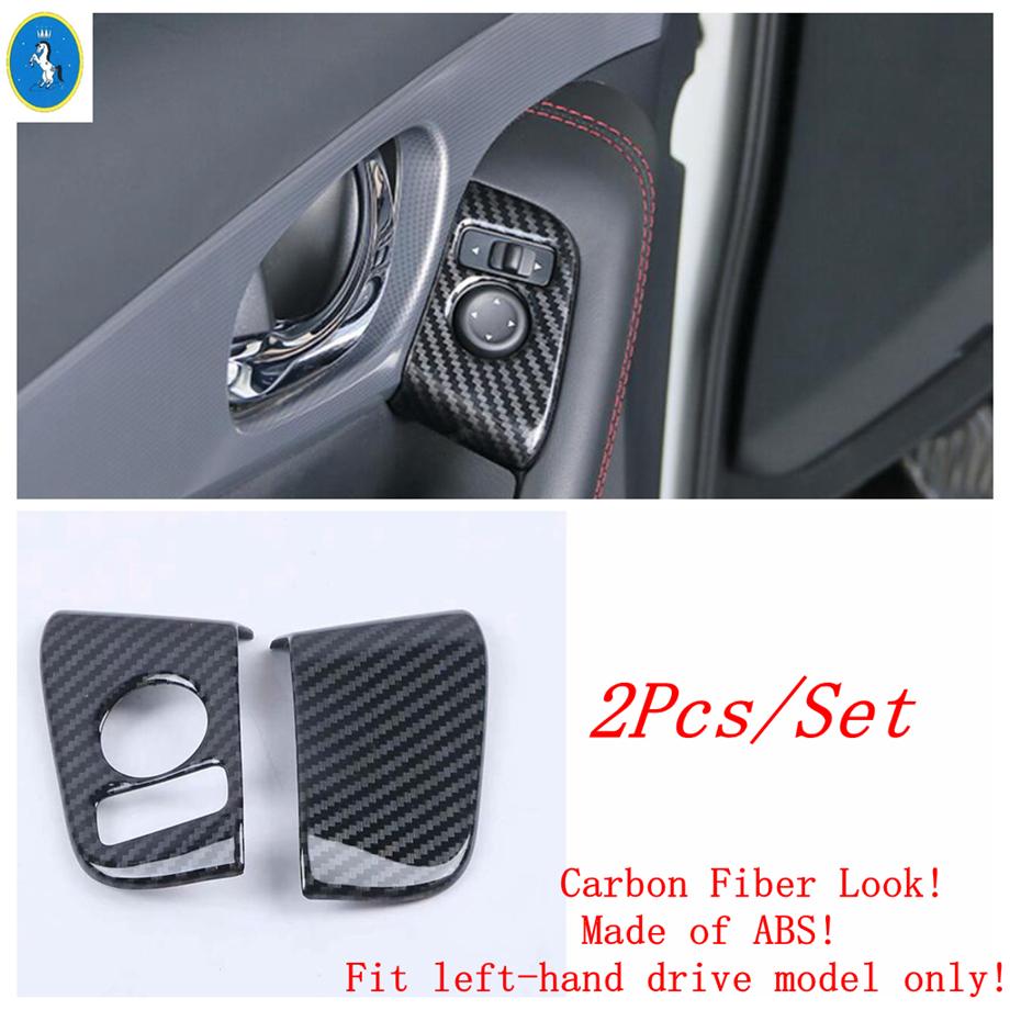 Car Inner Door Armrest Rearview Mirror Adjust Button Sequ Cover Trim Accessories Interior For Nissan Qashqai J11 2018 -