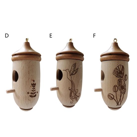 Bird House Fine Workmanship Easy To Use Wood Compact Natural Resting Nest Outdoor Supplies