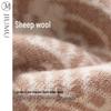 JIUMU Women's Thick Knitted Pure Wool Scarf