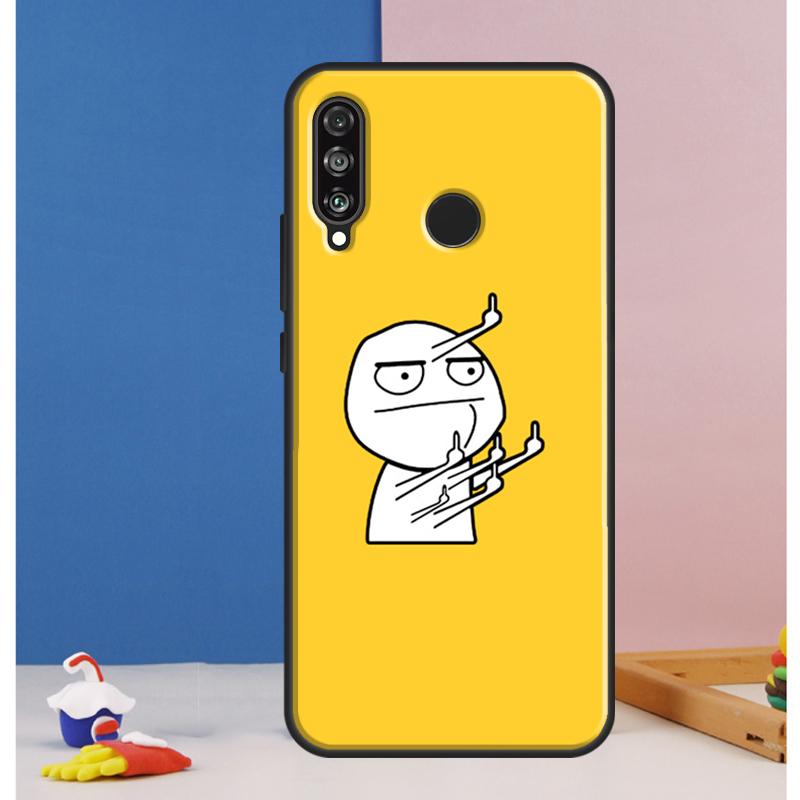 Funny Man Middle Finger Case For Huawei Nova 10 9 SE 8i 11i 12i 12s Y60 Y61 Y70 Y90 Y72 Y73 Y91 P60 Pro P30 P40 Lite
