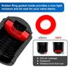 Tire Valve Caps Has a Sealing Ring Tire Valve Stem Caps for BikeBicycle Car Motorbike 16pcs Black