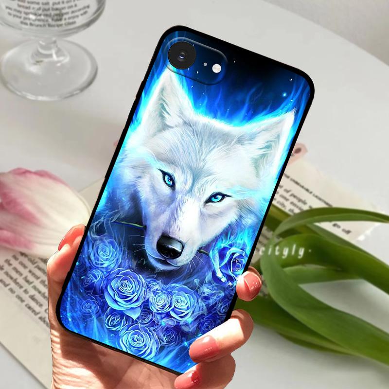 For Apple iPhone 16e Case Cool Animals Soft Silicone TPU Phone Cover For iPhone SE4 Back Covers Bumper Protector Fundas Bag Para