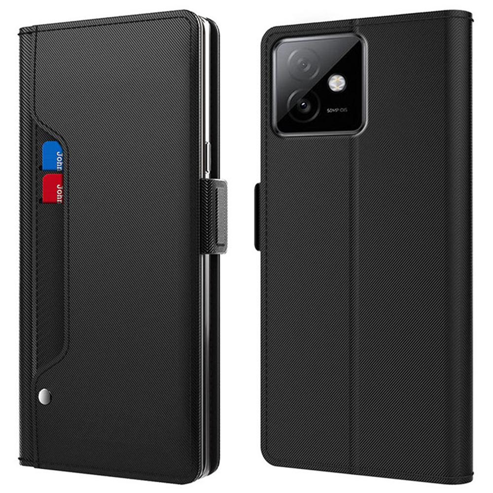 For Honor X60 GT 5G Case Stand PU Leather Phone Cover Card Holder Mirror