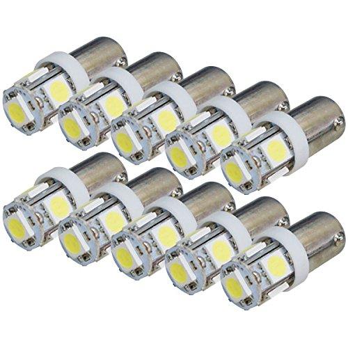 

BA9S 5 Row LED Corner Marker/Loom Sphere Parallel Pin Truck 24V White Single Ball Set of 10 BA9S-10 белый