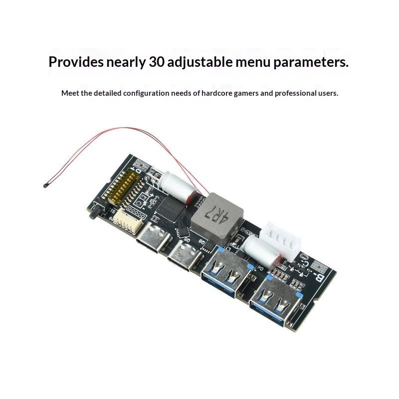 1 Set 100W Power Bank Module With Tft Screen 3-5S Bidirectional Fast Charging Mppt Solar Compatible Battery Protection Board