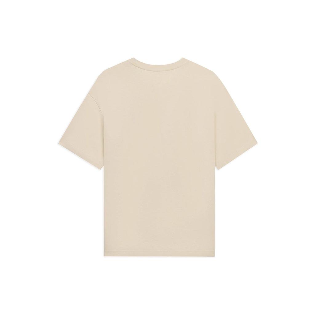 Li-Ning Wade Series Solid Color Loose Casual Short Sleeve T-Shirt Unisex Tops Apricot AHSS427-5