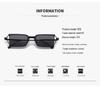 Retro Square Frame Sunglasses: Unisex European & American Style with Metal Frame for Street Fashion