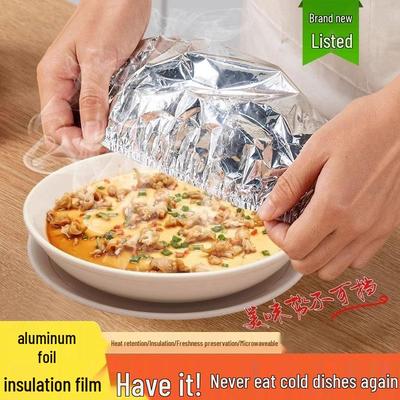 Wiederverwendbarer Lebensmittelgeeigneter Isolierdeckel aus Aluminiumfolie für Schüsseln und Teller