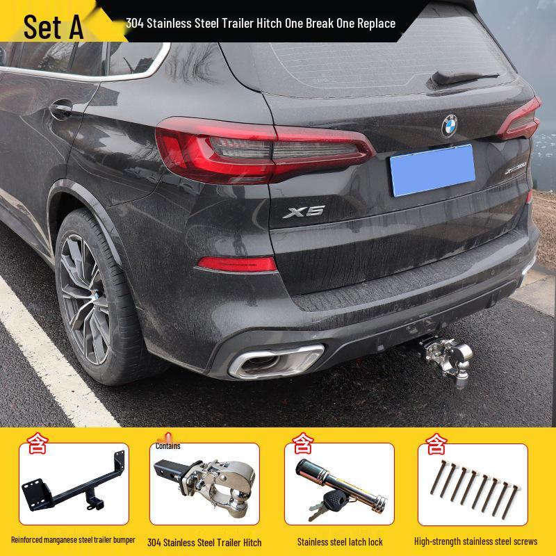 Reinforced Trailer Hitch for BMW X-Series (X5, X6, X1, X3, X4) and Rogue Tow Bar