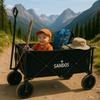 Beach cart trailer 100kg foldable camping tourist for holidays